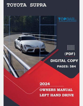 toyota gr supra 2020 owners manual